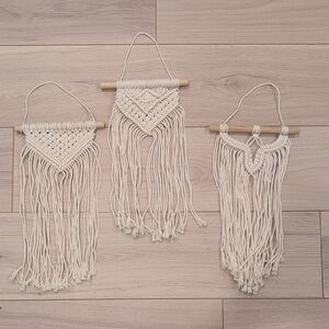 Set of 3 Boho Wall Hangings